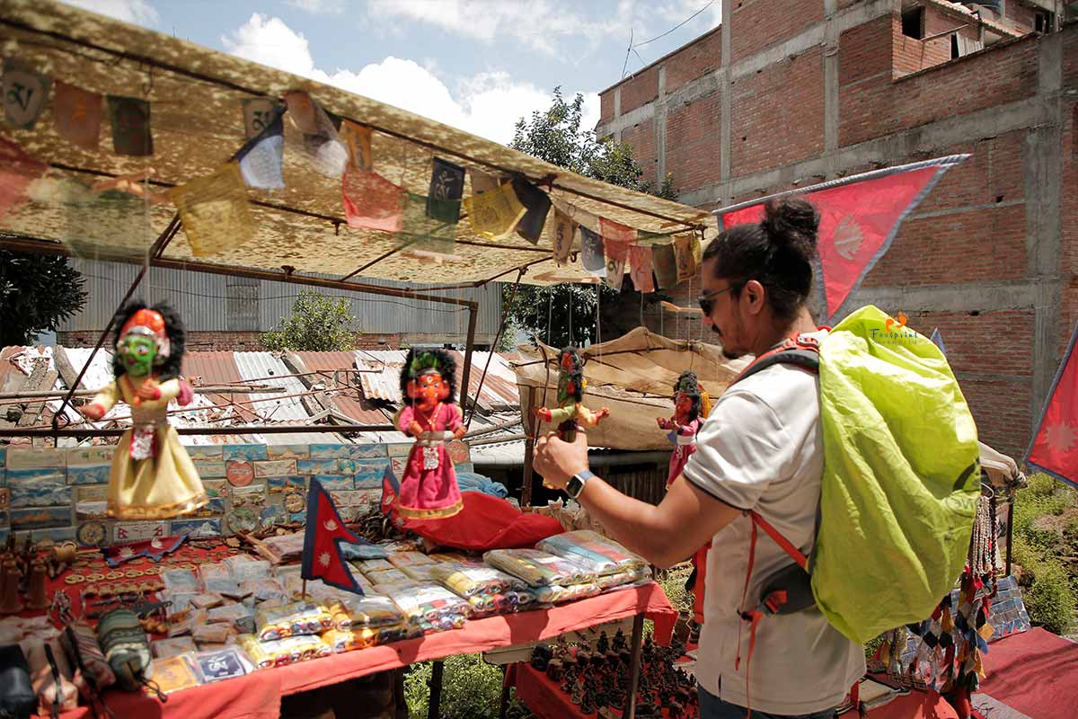 Market of Changunarayan Temple